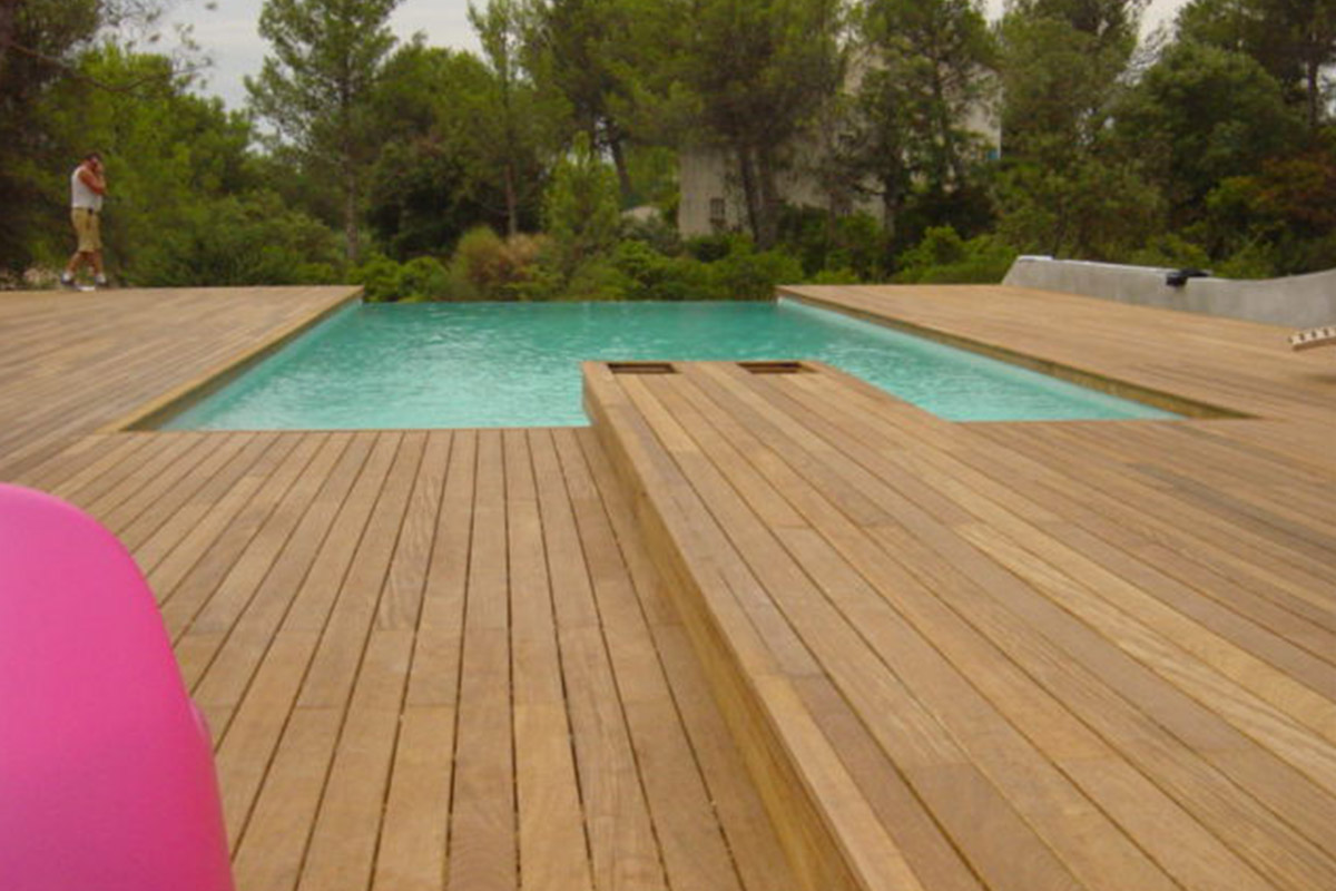 Pose de terrasse en bois